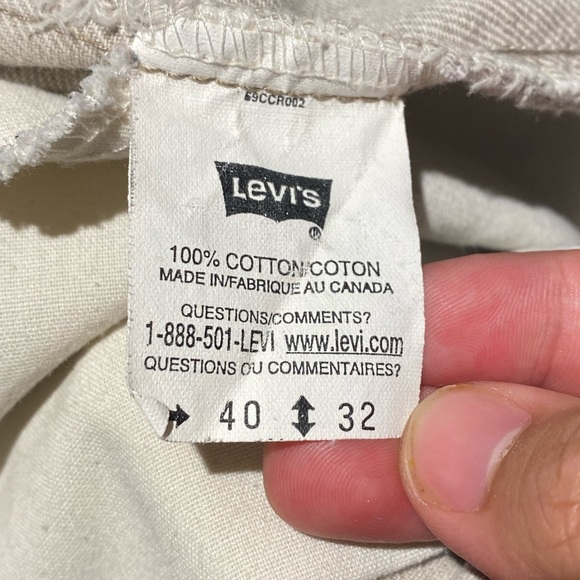 Vintage Orange Tab Levi’s  Beige Denim Jeans - Picture 3 of 3